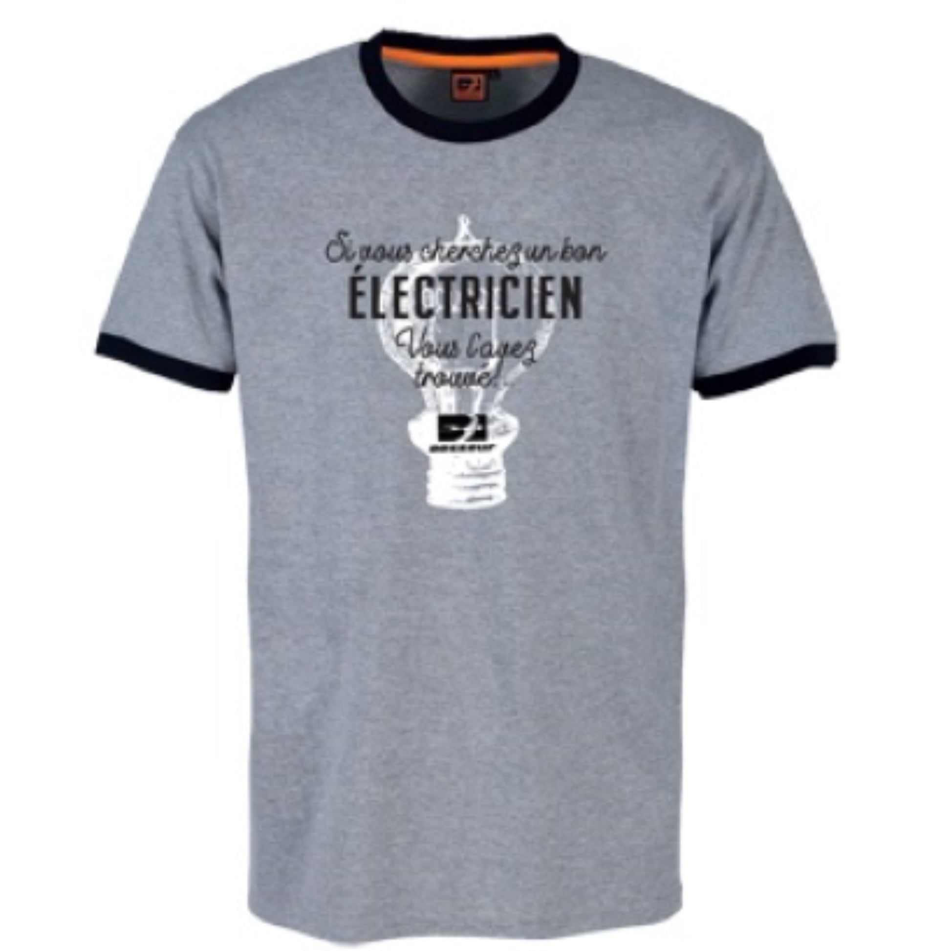 Tee shirt electricien - 11526  PROTECTION & SECURITE, Tee-shirt de travail BOSSEUR RANGESTOCK