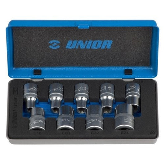 Coffret douille femelle Torx 1/2" 9 pièces  Douille, OUTIL A MAIN UNIOR RANGESTOCK