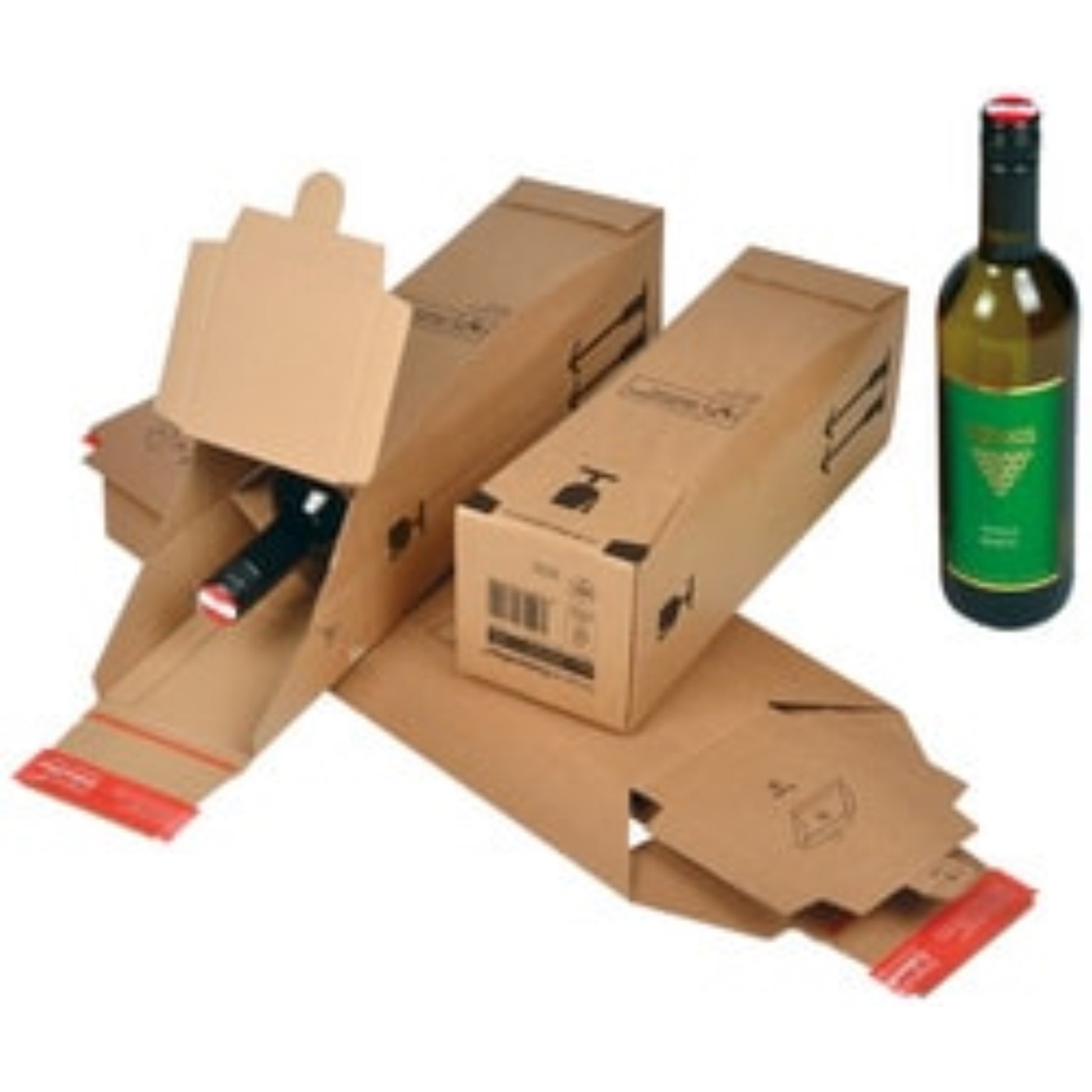 Emballage bouteille en carton (lot de 10)  Carton pour expédition, EMBALLAGE & EXPEDIT. COLOMPAC RANGESTOCK