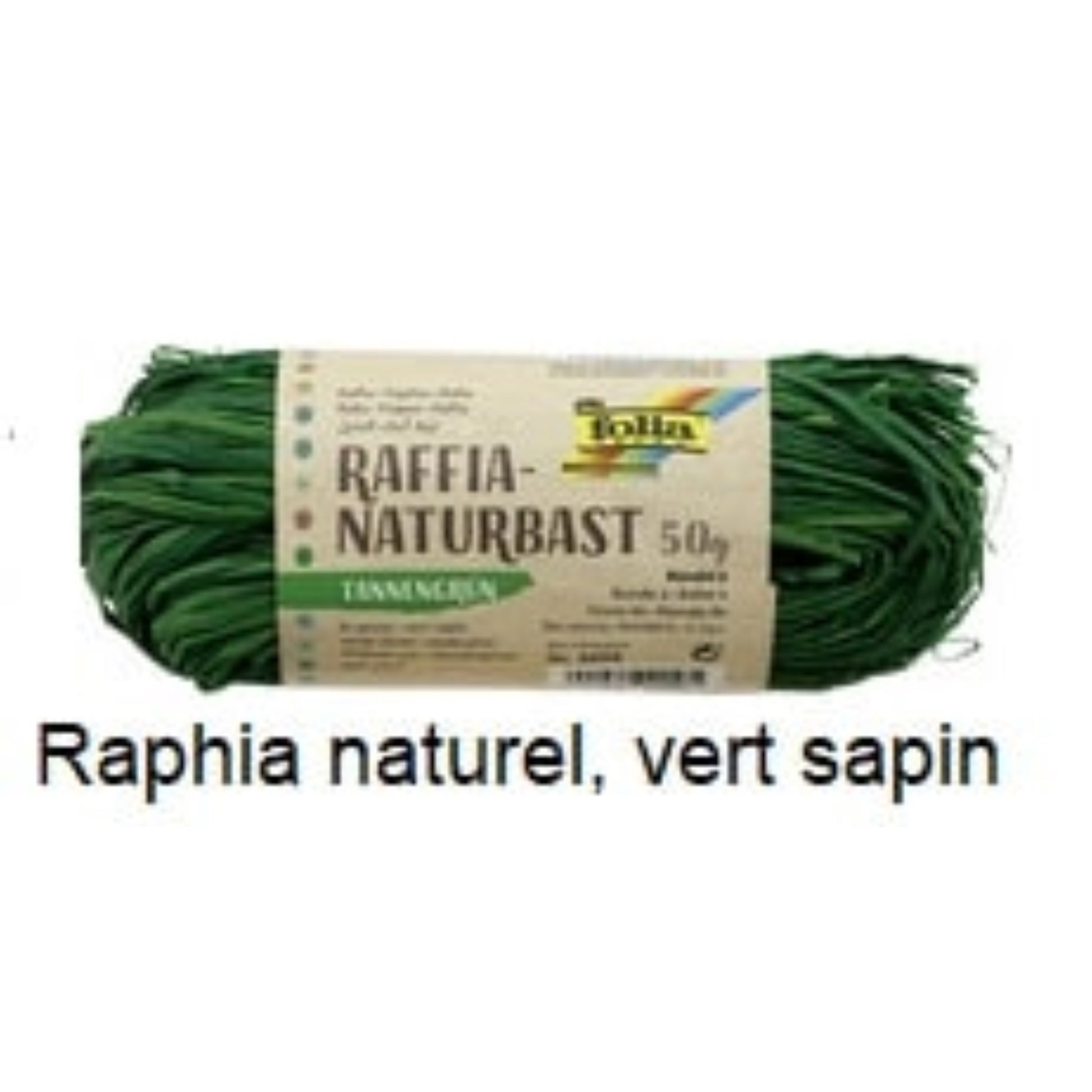 Bobine de raphia naturel coloré  Bolduc & raphia, EMBALLAGE & EXPEDIT. FOLIA RANGESTOCK