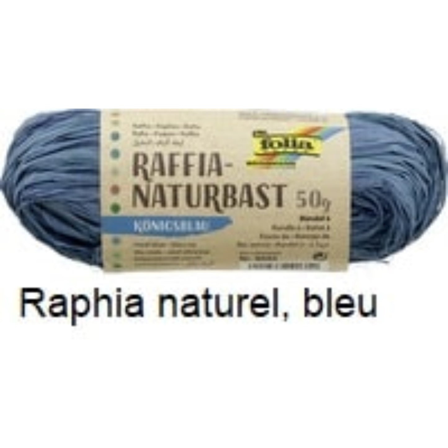 Bobine de raphia naturel coloré  Bolduc & raphia, EMBALLAGE & EXPEDIT. FOLIA RANGESTOCK