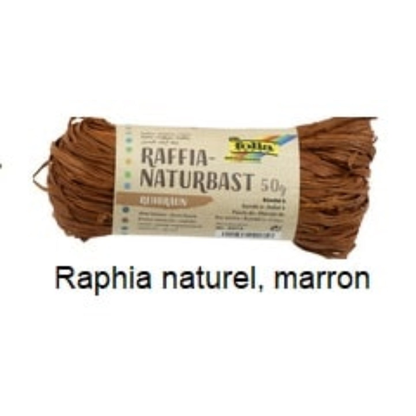 Bobine de raphia naturel coloré  Bolduc & raphia, EMBALLAGE & EXPEDIT. FOLIA RANGESTOCK