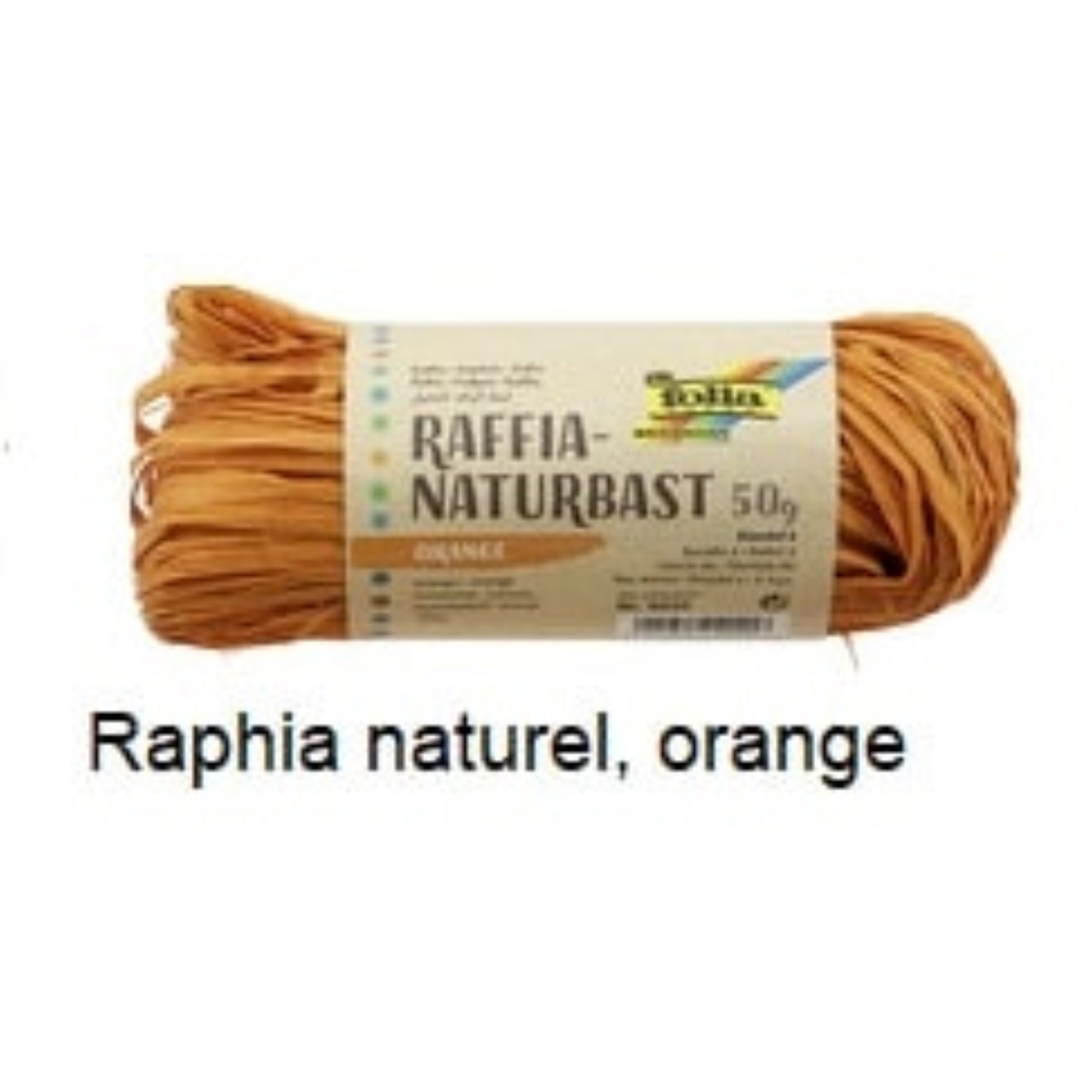 Bobine de raphia naturel coloré  Bolduc & raphia, EMBALLAGE & EXPEDIT. FOLIA RANGESTOCK