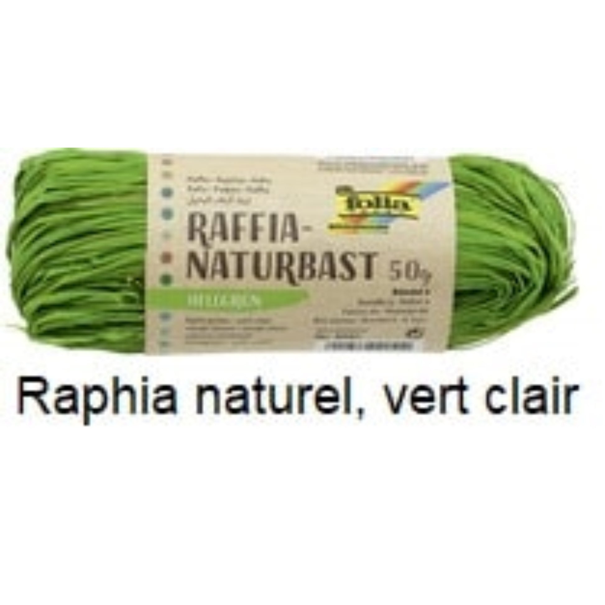 Bobine de raphia naturel coloré  Bolduc & raphia, EMBALLAGE & EXPEDIT. FOLIA RANGESTOCK