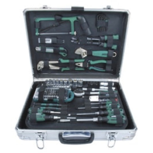  BRÜDER MANNESMANN  Valise outils + 124 pièces  composition outillage, OUTIL A MAIN RANGESTOCK