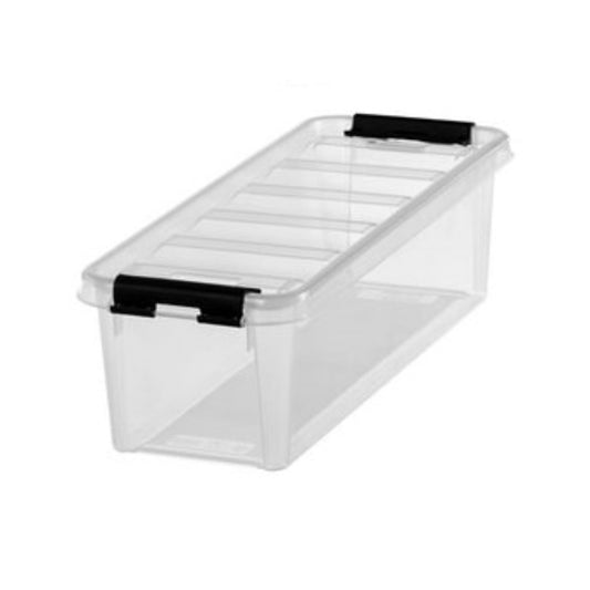 Boite plastique rectangulaire avec couvercle