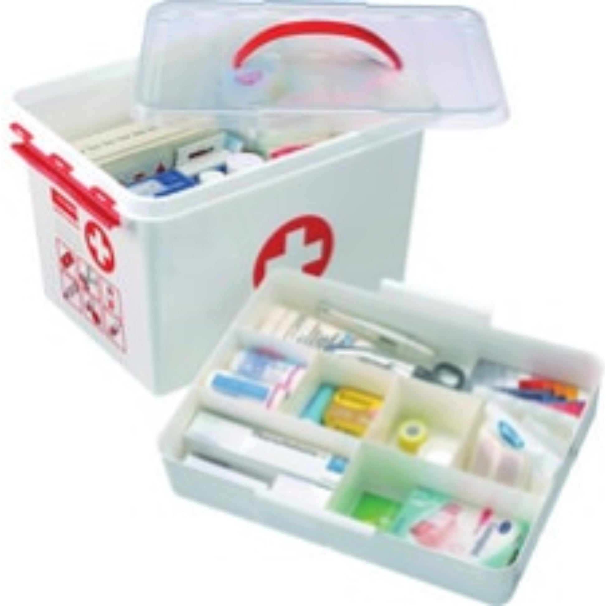 Boite plastique 1er secours  BOITE & BAC, Boite plastique + bac de rangement SMARTSTORE RANGESTOCK