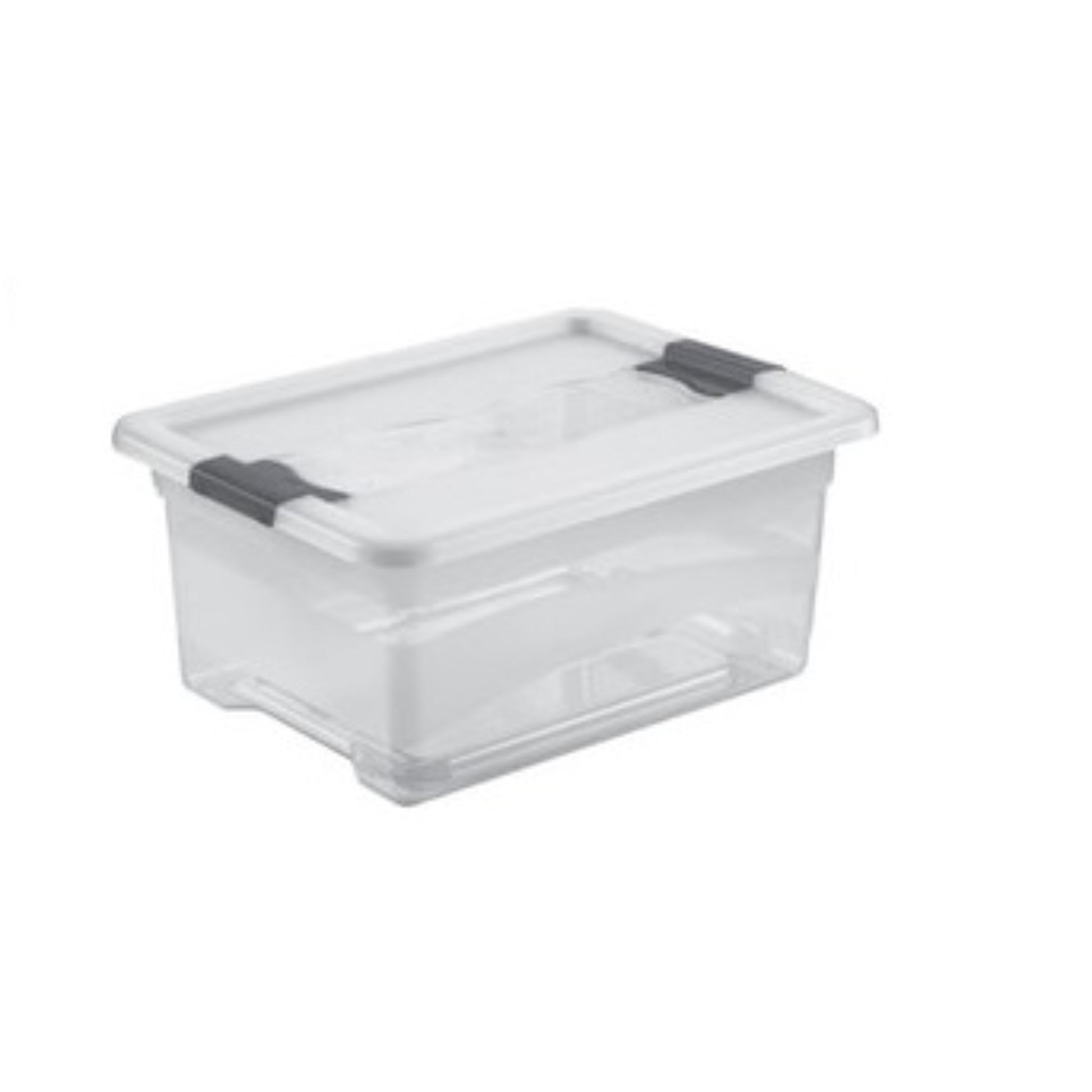 Bac de rangement transparent avec couvercle 12L  Bac plastique avec couvercle, BOITE & BAC KEEEPER RANGESTOCK