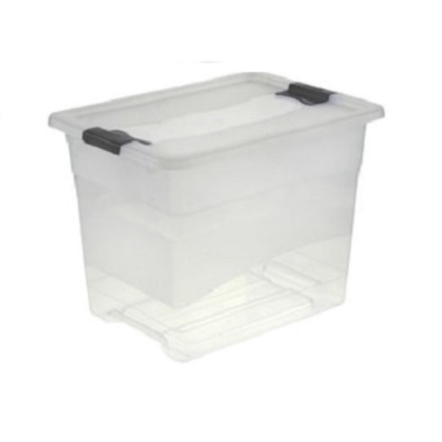 Bac en plastique pour rangement 24L  Bac plastique avec couvercle, BOITE & BAC KEEEPER RANGESTOCK