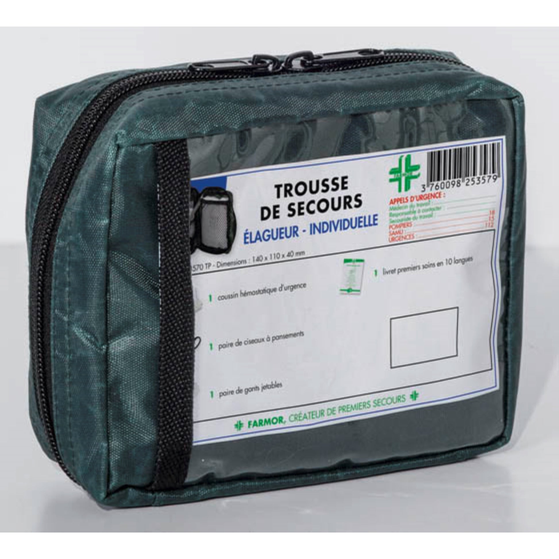 Trousse de secours individuelle Elagueur  PROTECTION & SECURITE, Trousse de secours FARMOR RANGESTOCK