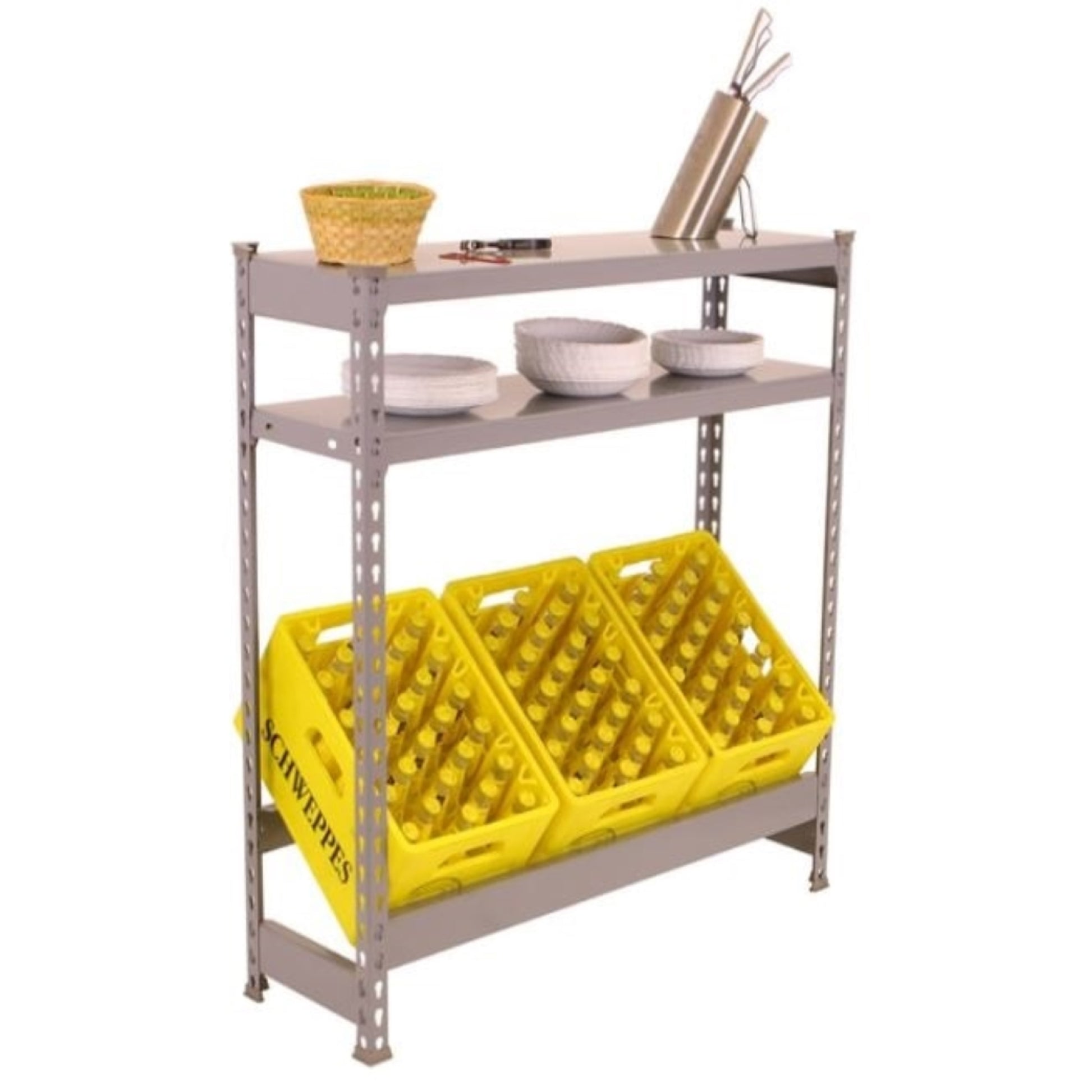 Etagère métallique Simon Bottle 1 + 2 tablettes  ETAGERE, Etagère métallique SIMON RACK RANGESTOCK