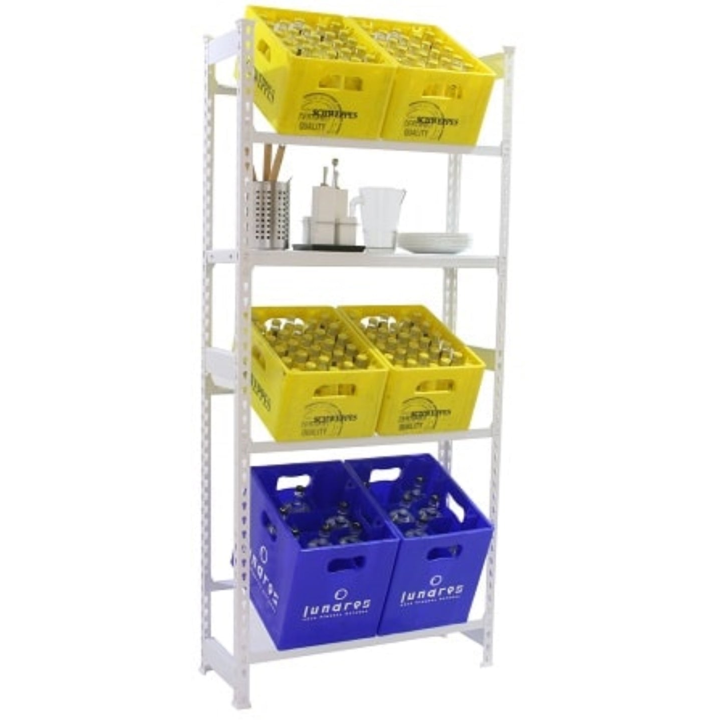 Etagère métallique Simon Bottle 3 + 1 tablette  ETAGERE, Etagère métallique SIMON RACK RANGESTOCK