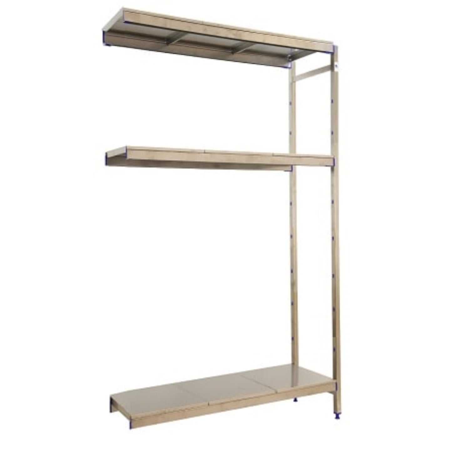 Etagère inox hauteur 1600mm 3 niveaux inox kit additionnel  ETAGERE, Etagère inox SIMON RACK RANGESTOCK