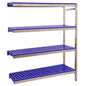 Etagère inox hauteur 1600mm 4 niveaux en plastique  ETAGERE, Etagère inox / plastique SIMON RACK RANGESTOCK