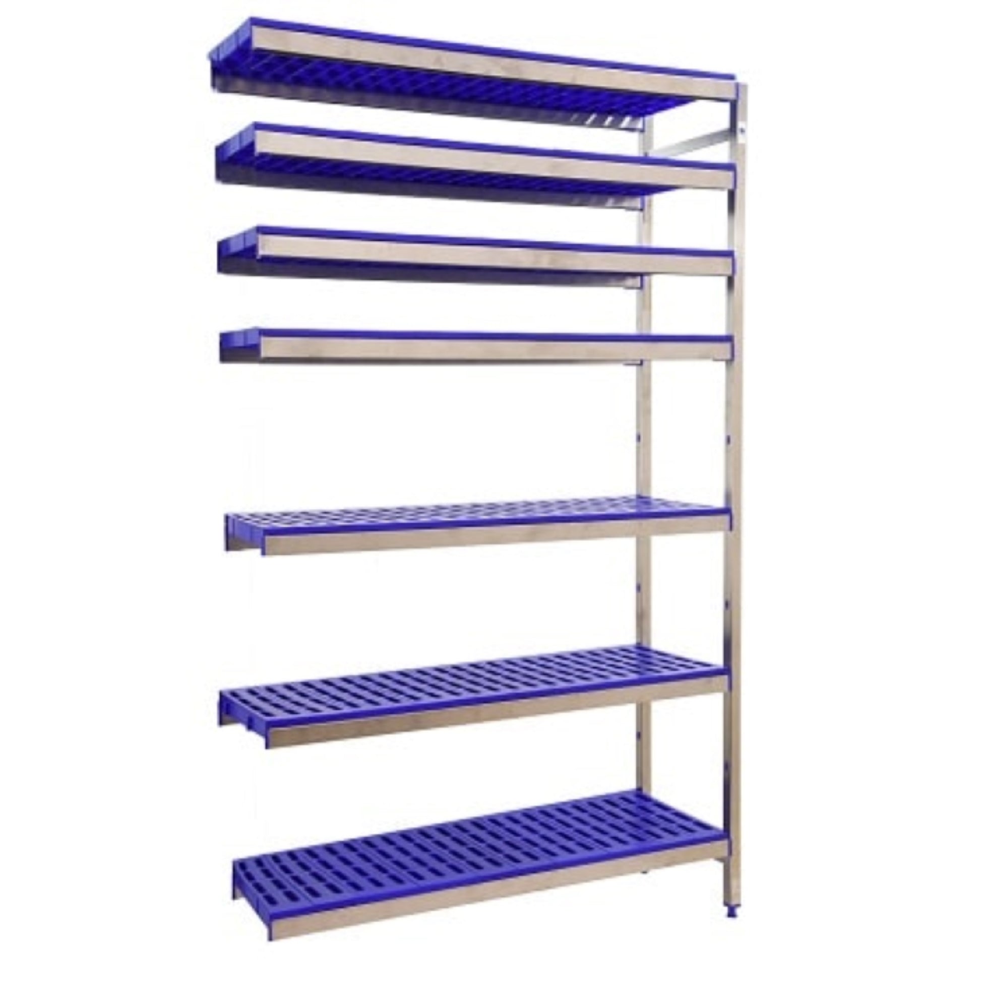 Etagère inox hauteur 2000mm 7 niveaux plastiques  ETAGERE, Etagère inox / plastique SIMON RACK RANGESTOCK