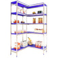 Etagère inox d'angle H2000mm 5 niveaux plastiques  ETAGERE, Etagère inox / plastique SIMON RACK RANGESTOCK