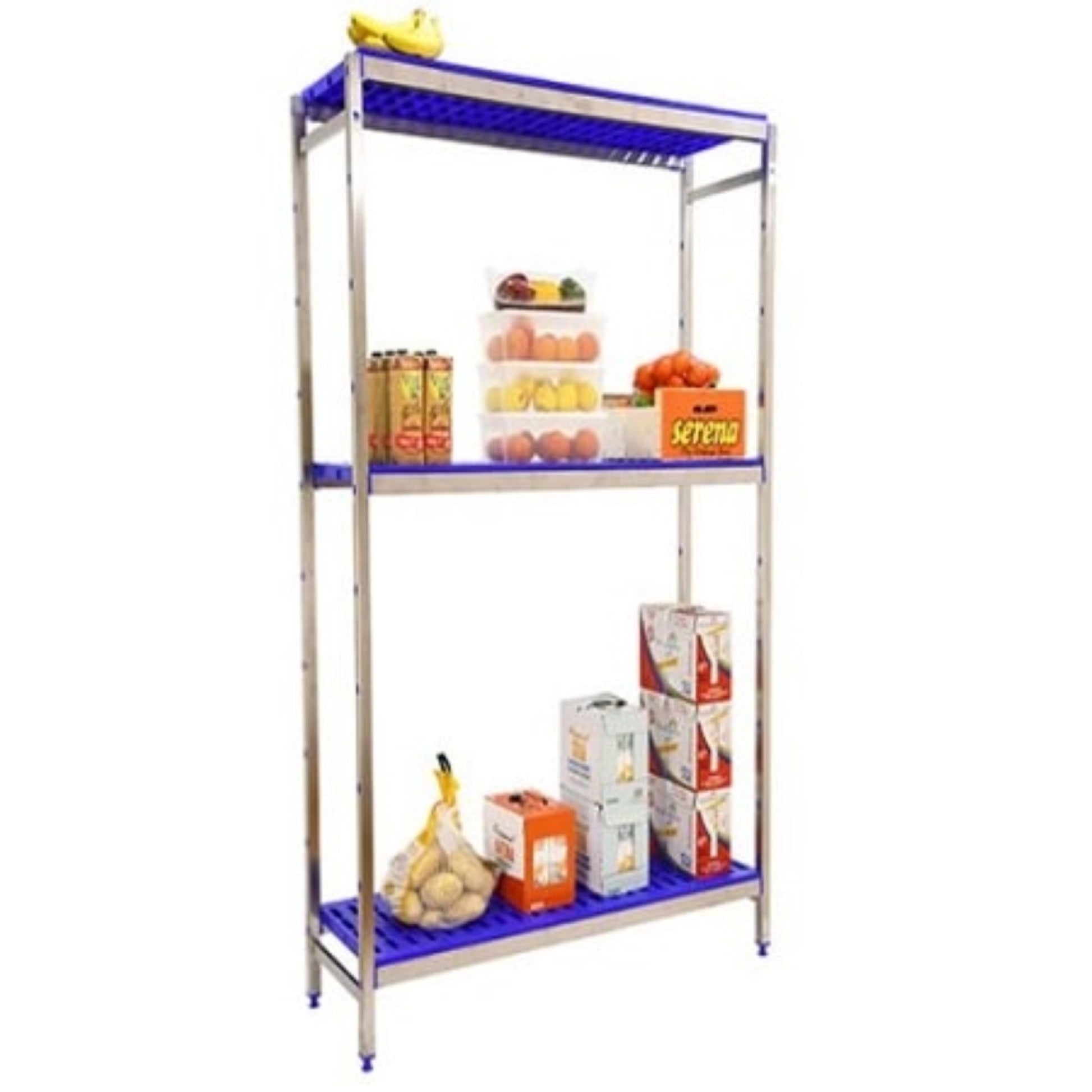 Etagère inox hauteur 1600mm 3 niveaux en plastique  ETAGERE, Etagère inox / plastique SIMON RACK RANGESTOCK