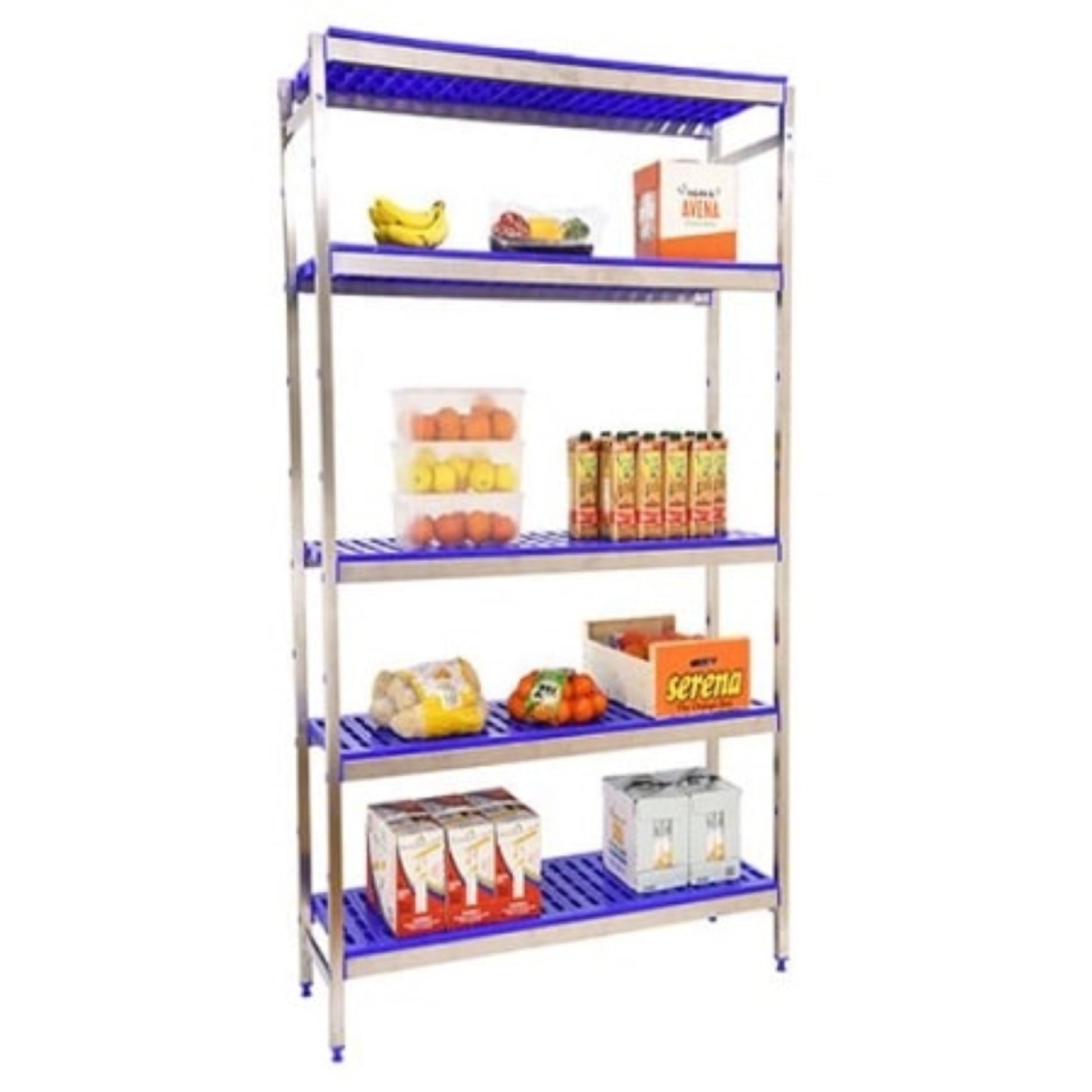 Etagère inox hauteur 1600mm 5 niveaux en plastique  ETAGERE, Etagère inox / plastique SIMON RACK RANGESTOCK