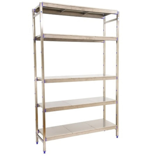  SIMON RACK  Etagère inox hauteur 2000mm 5 niveaux inox  ETAGERE, Etagère inox RANGESTOCK