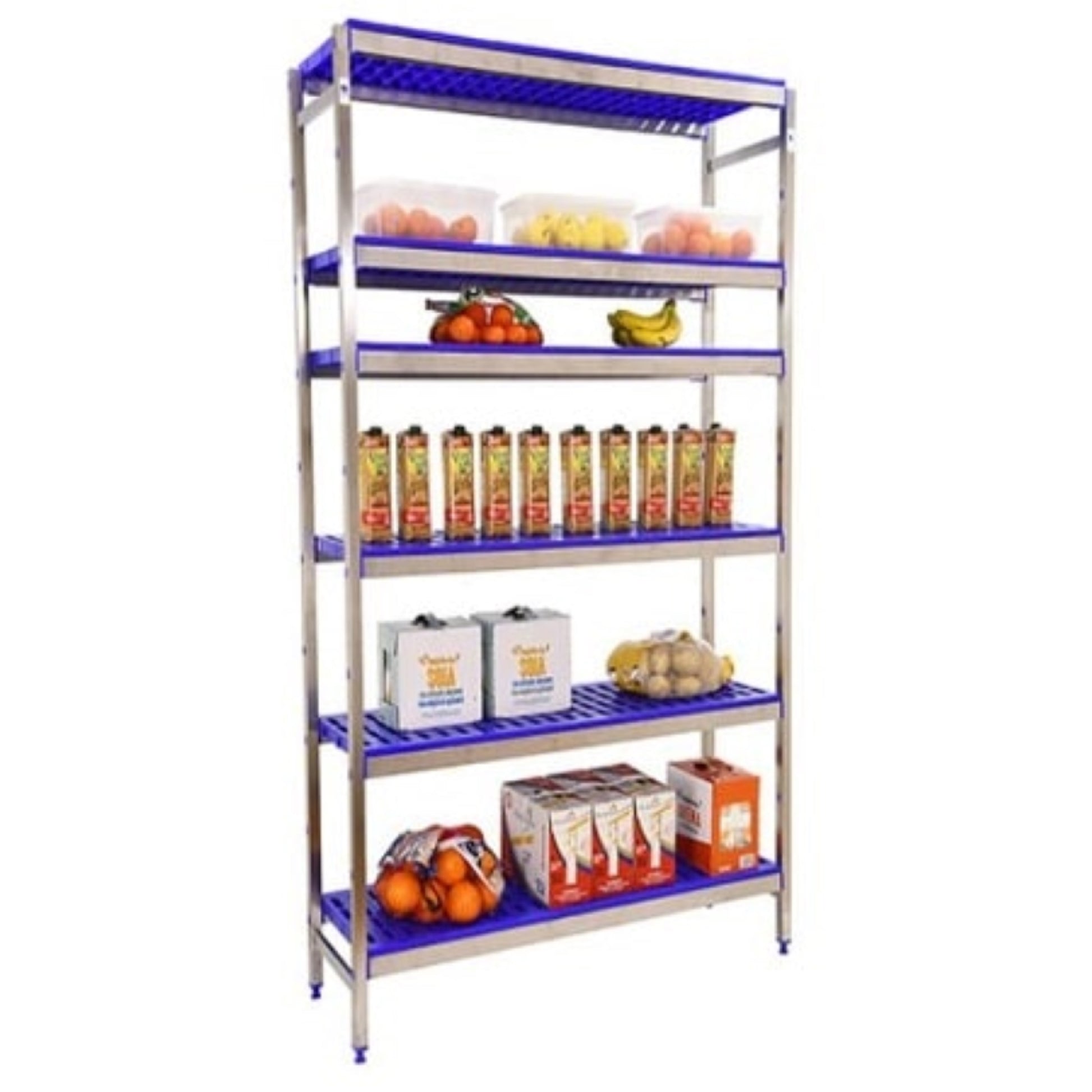 Etagère inox hauteur 1600mm 6 niveaux en plastique  ETAGERE, Etagère inox / plastique SIMON RACK RANGESTOCK