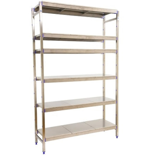  SIMON RACK  Etagère inox hauteur 2000mm 6 niveaux inox  ETAGERE, Etagère inox RANGESTOCK