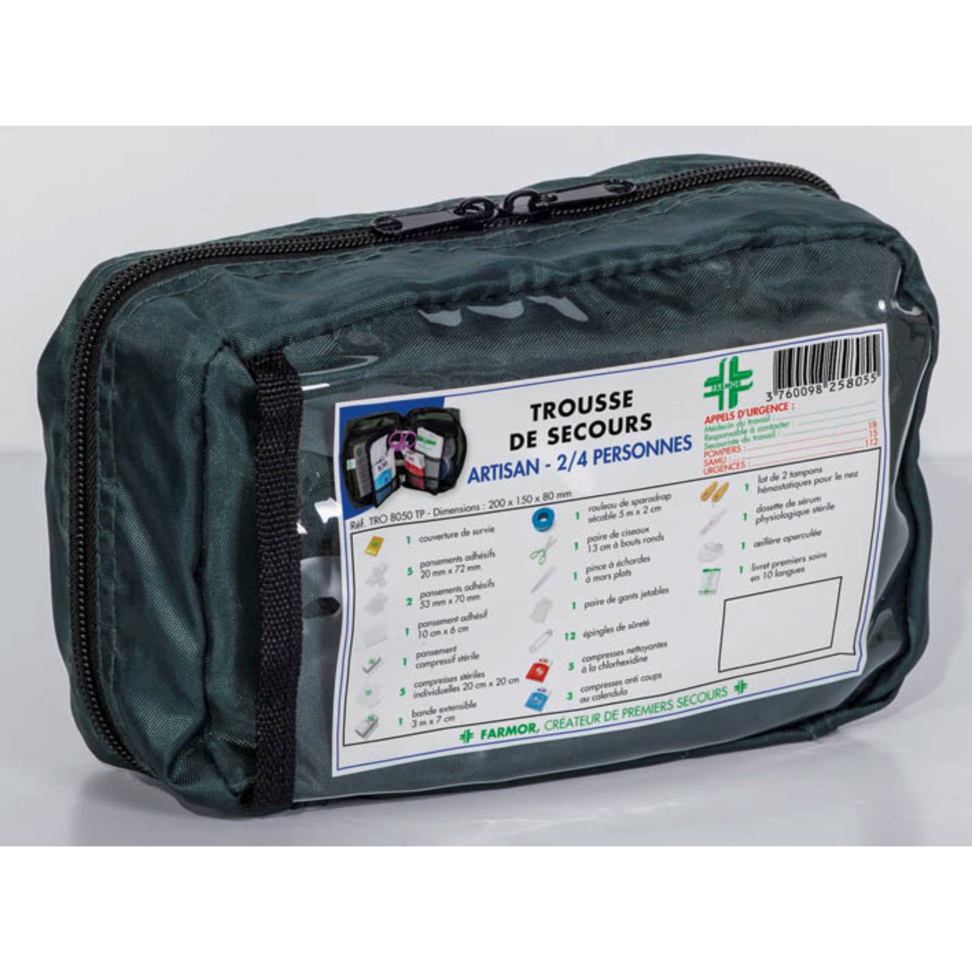 Trousse de secours  Artisan  2/4 personnes  PROTECTION & SECURITE, Trousse de secours FARMOR RANGESTOCK