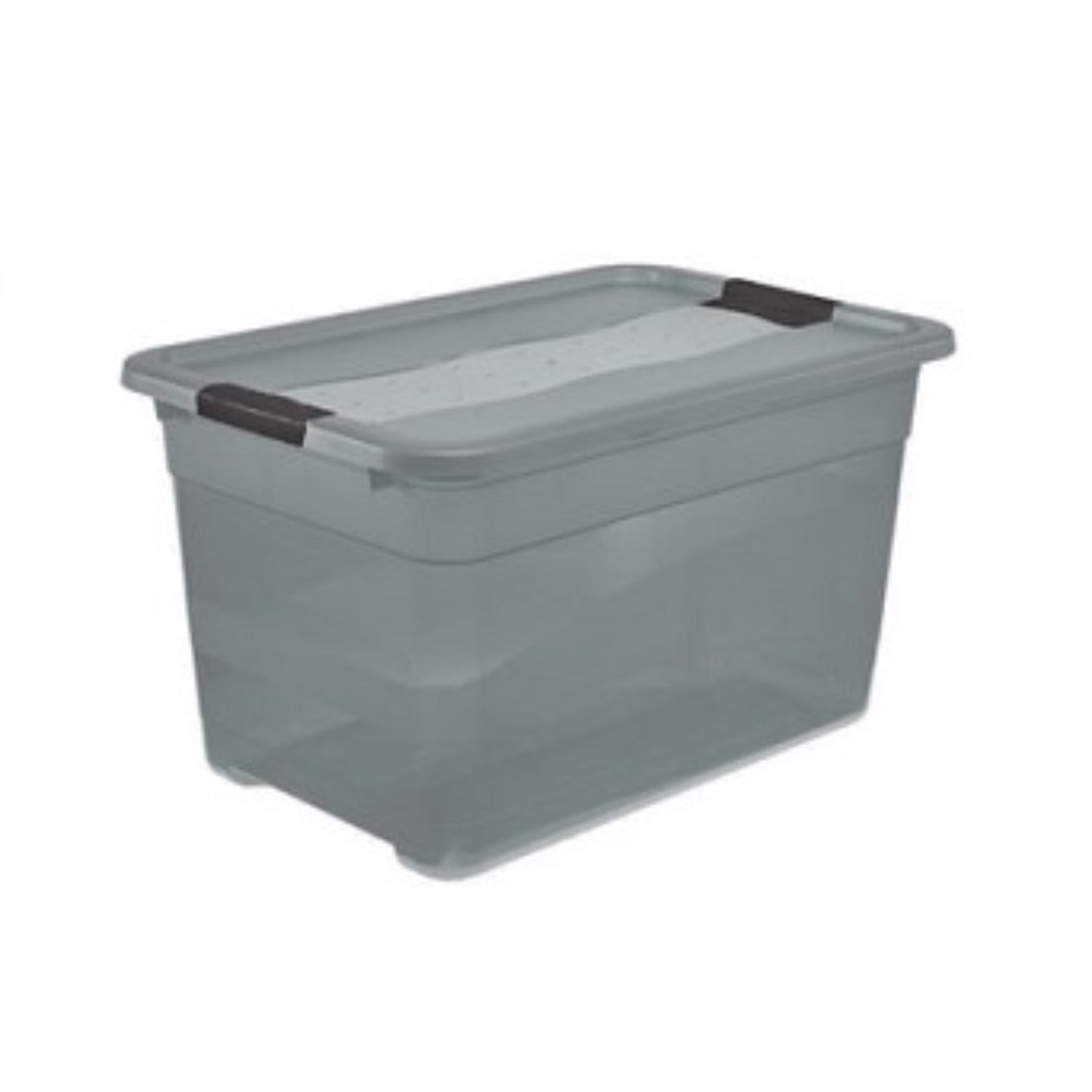 Bac de rangement plastique 52L  Bac plastique avec couvercle, BOITE & BAC KEEEPER RANGESTOCK