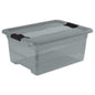 Bac de rangement transparent avec couvercle 12L  Bac plastique avec couvercle, BOITE & BAC KEEEPER RANGESTOCK