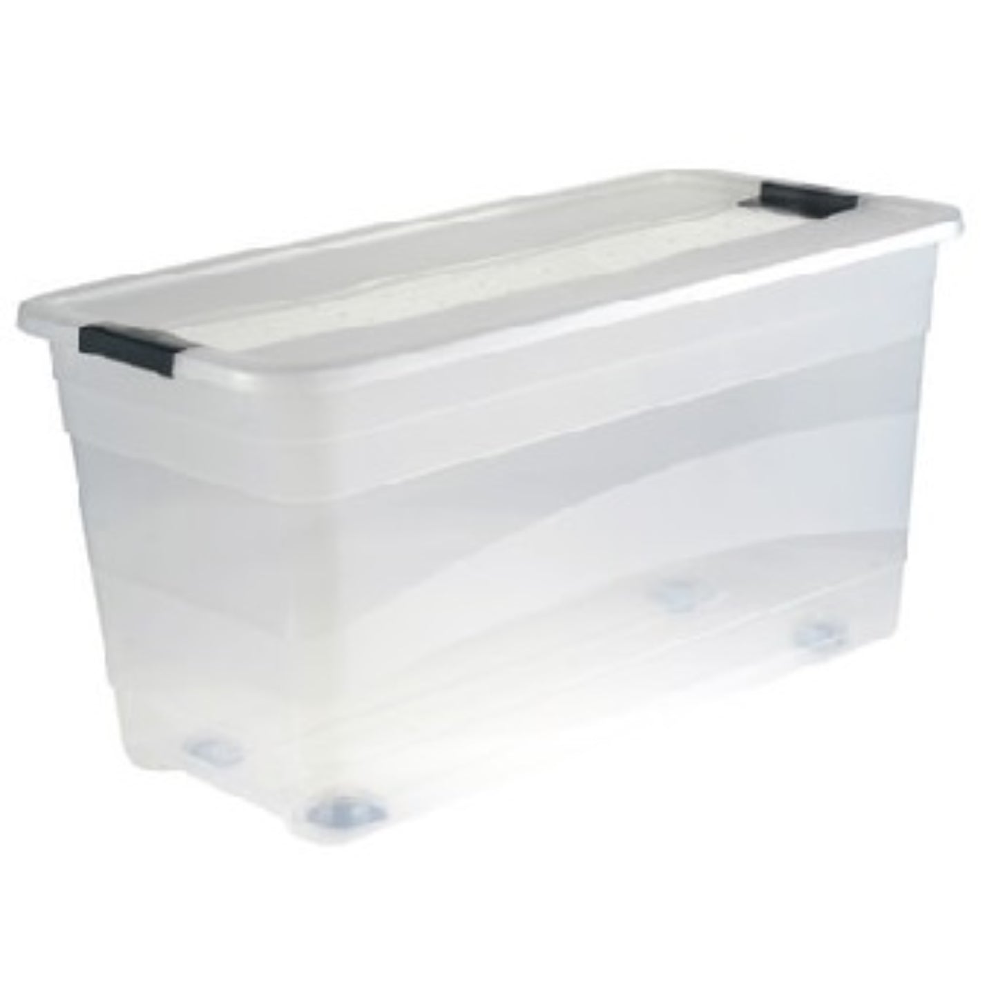 Bac plastique à roulettes 83L  Bac plastique avec couvercle, BOITE & BAC KEEEPER RANGESTOCK