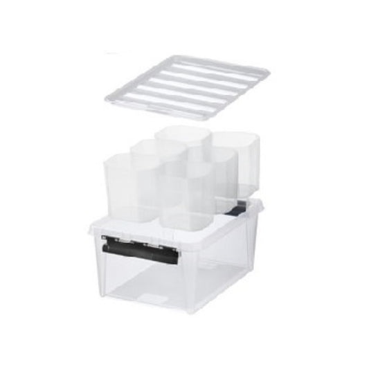 Boite plastique 14L + 6 casiers  BOITE & BAC, Boite plastique + bac de rangement SMARTSTORE RANGESTOCK