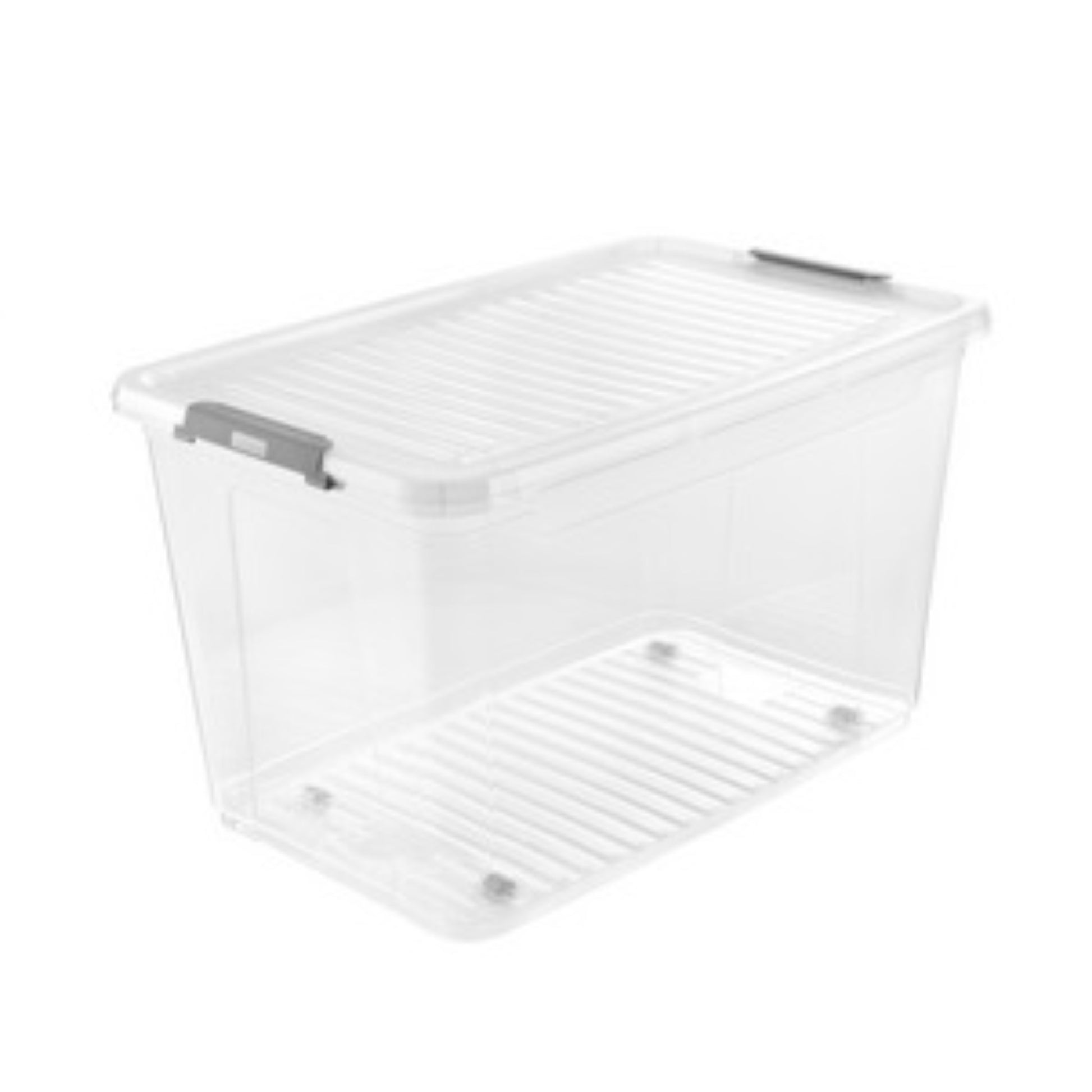  KEEEPER  Boite plastique transparent avec roulettes 56L  BOITE & BAC, boite plastique RANGESTOCK