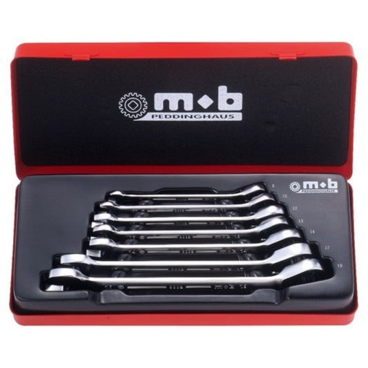  MOB OUTILLAGE  Clés mixtes à cliquet - X7 en coffret métal - 8 à 19mm  Clé, OUTIL A MAIN RANGESTOCK