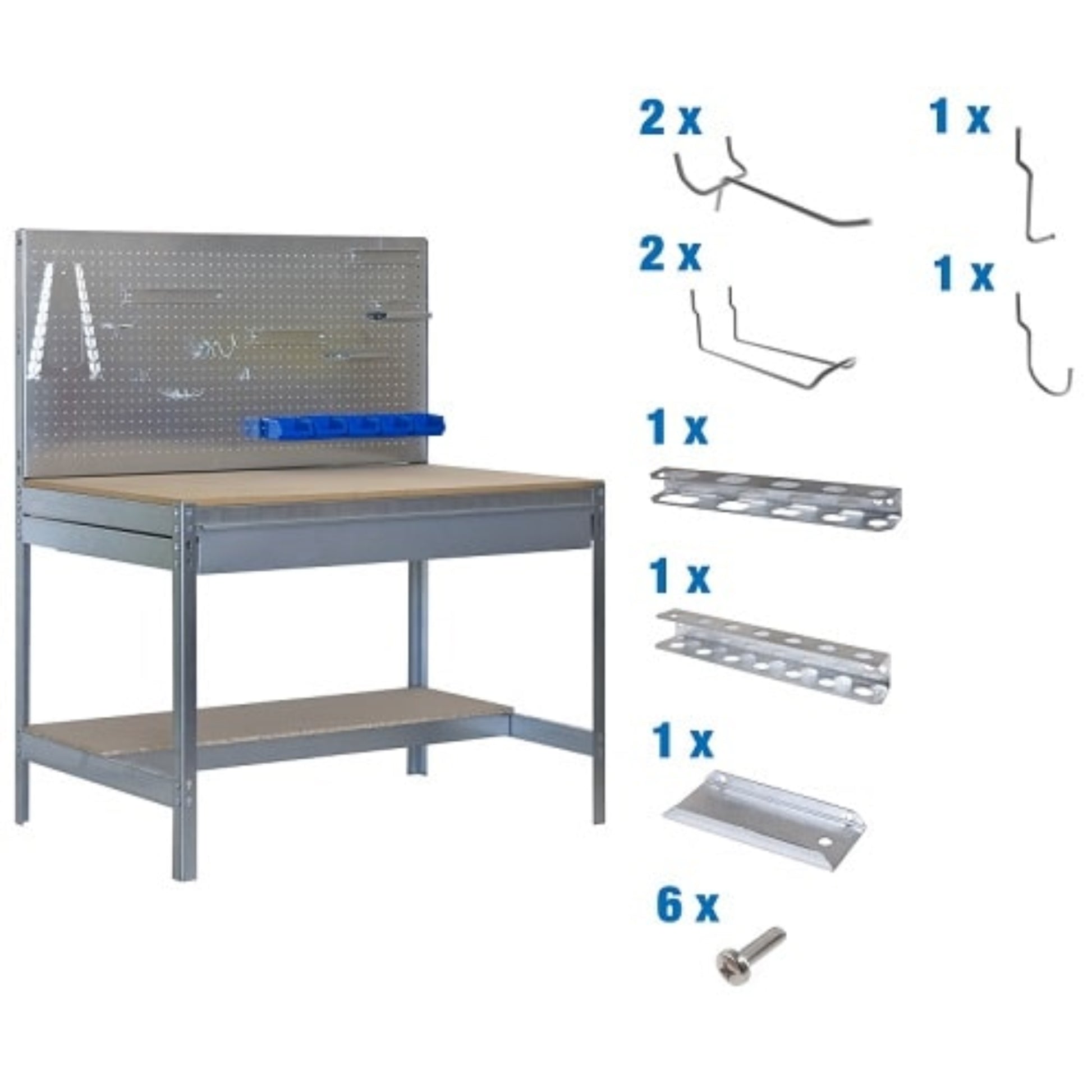 Etabli atelier avec panneau outils BT2 box + 9 accessoires  ETABLI, Etabli atelier avec accessoires SIMON RACK RANGESTOCK