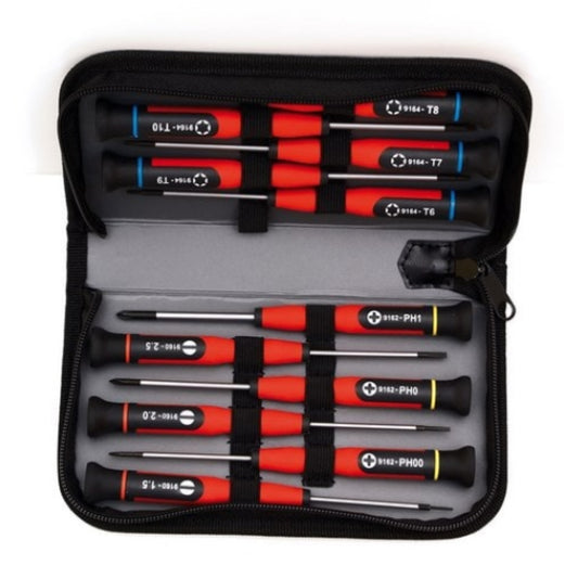 Tournevis de précision - X12 en trousse  OUTIL A MAIN, Tournevis MOB OUTILLAGE RANGESTOCK