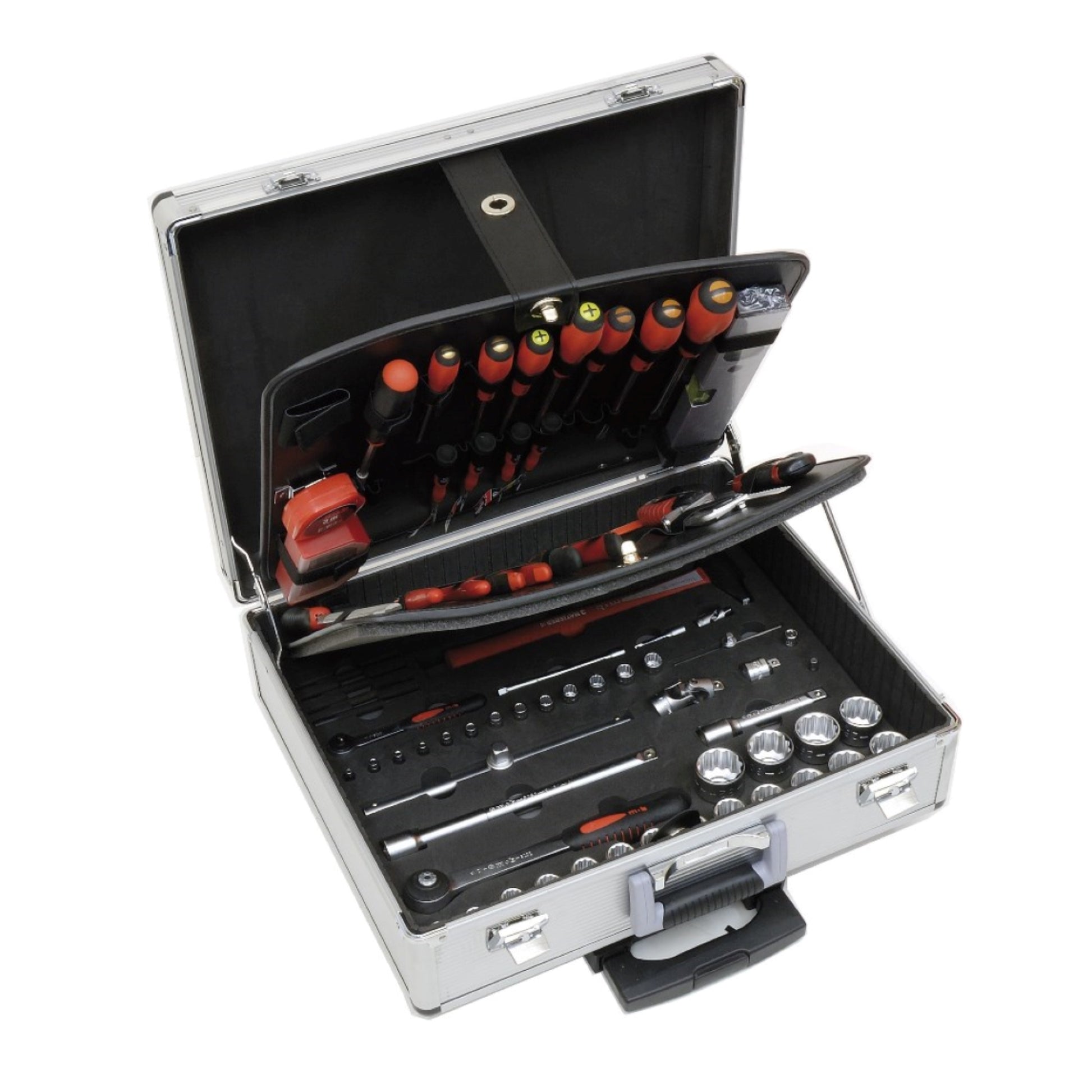 Valise outils trolley aluminium ABS + 128 pièces  composition outillage, OUTIL A MAIN MOB OUTILLAGE RANGESTOCK