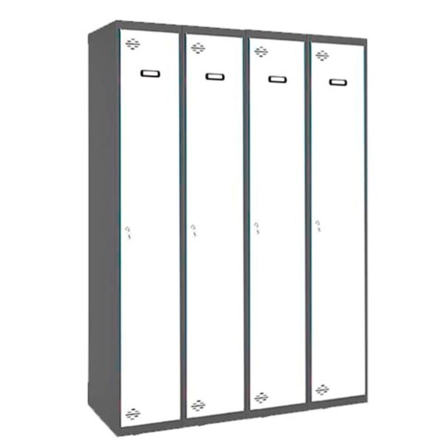 Vestiaire industrie propre 4 portes / 4 colonnes en kit  VESTIAIRE, Vestiaire industrie propre en kit SIMON RACK RANGESTOCK