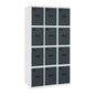 Vestiaire industriel 12  cases / 3 colonnes en kit  VESTIAIRE, Vestiaire industriel 4 cases en kit SIMON RACK RANGESTOCK