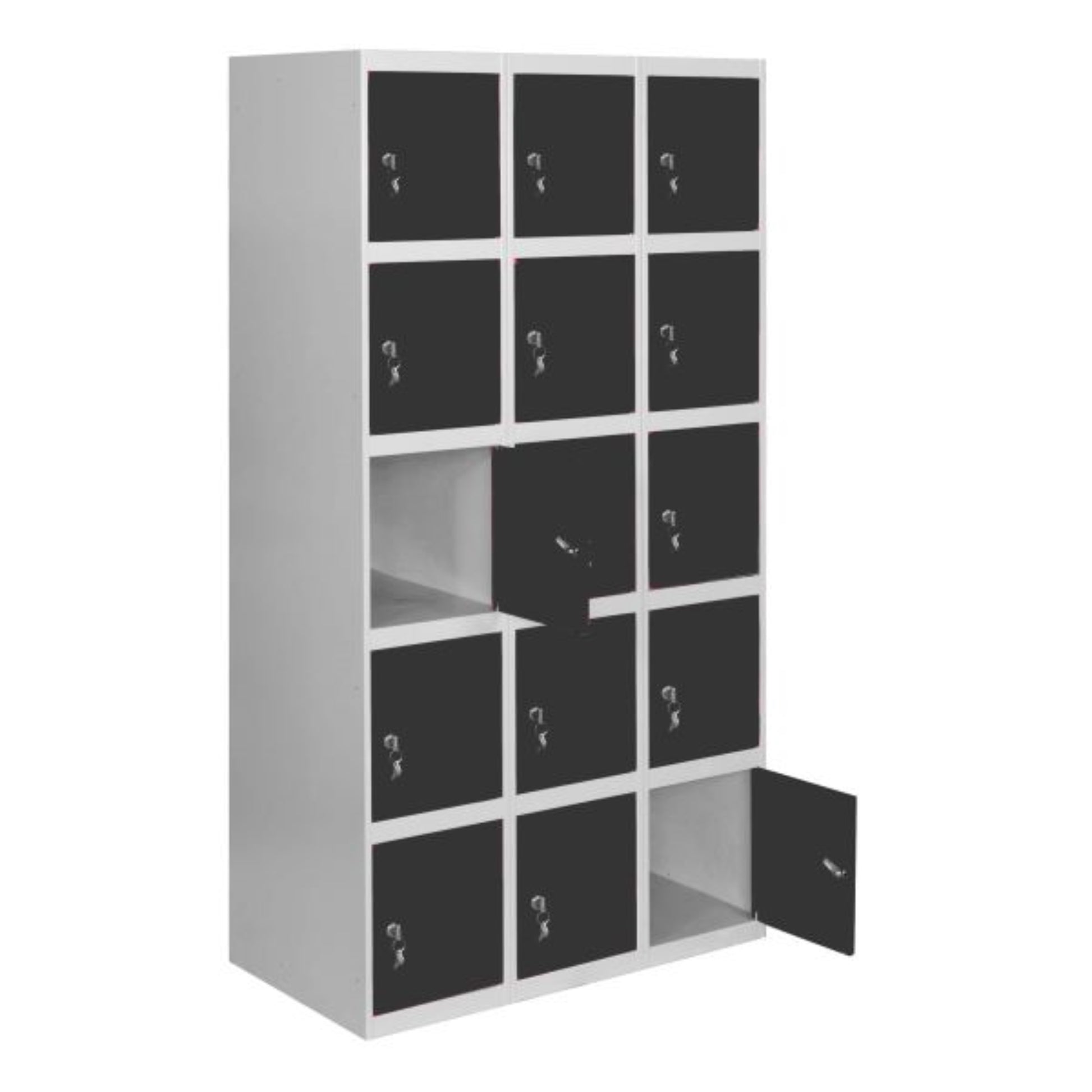 Vestiaire industriel 15 cases / 3 colonnes  VESTIAIRE, Vestiaire industriel 5 cases monobloc SIMON RACK RANGESTOCK