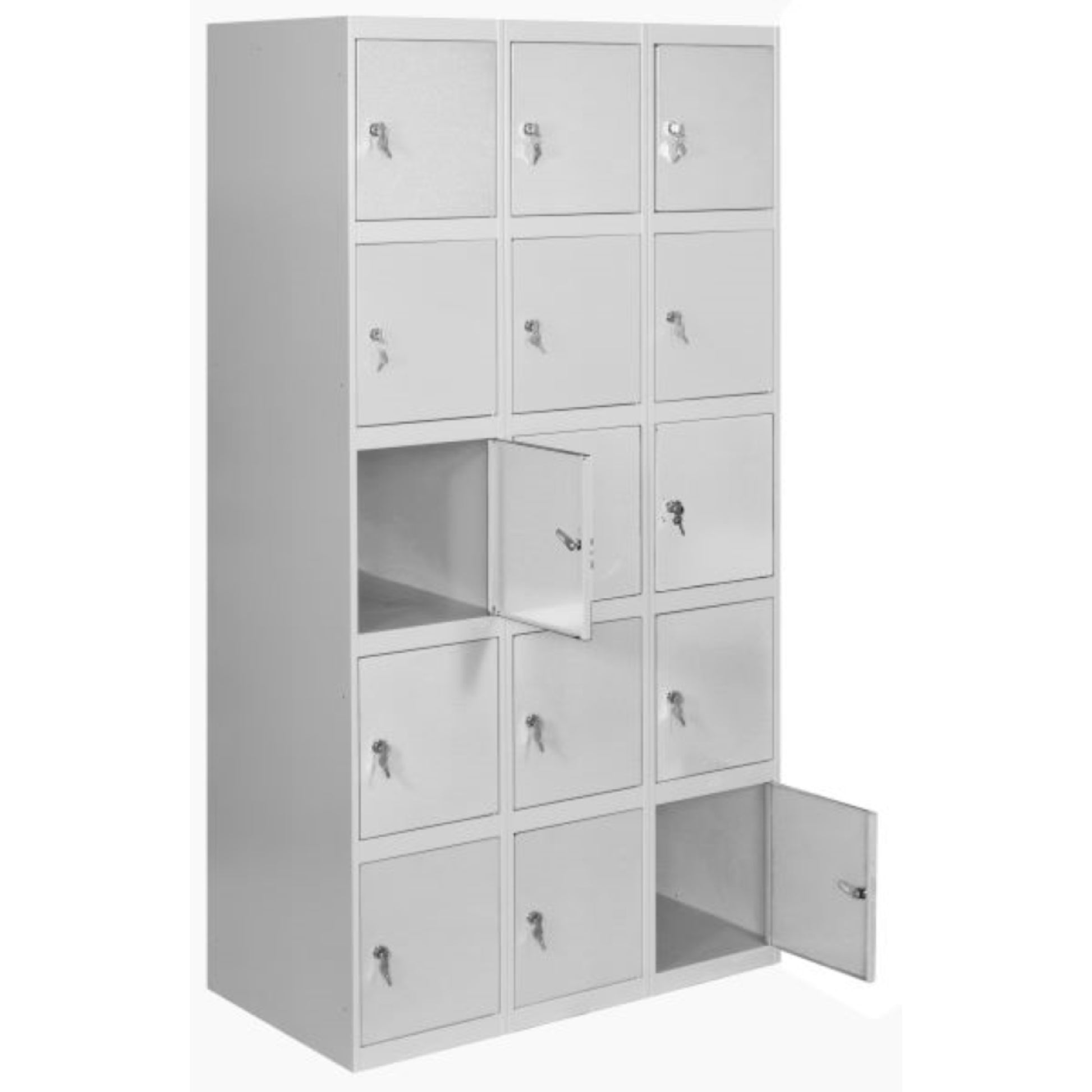 Vestiaire industriel 15 cases / 3 colonnes en kit  VESTIAIRE, Vestiaire industriel 5 cases en kit SIMON RACK RANGESTOCK