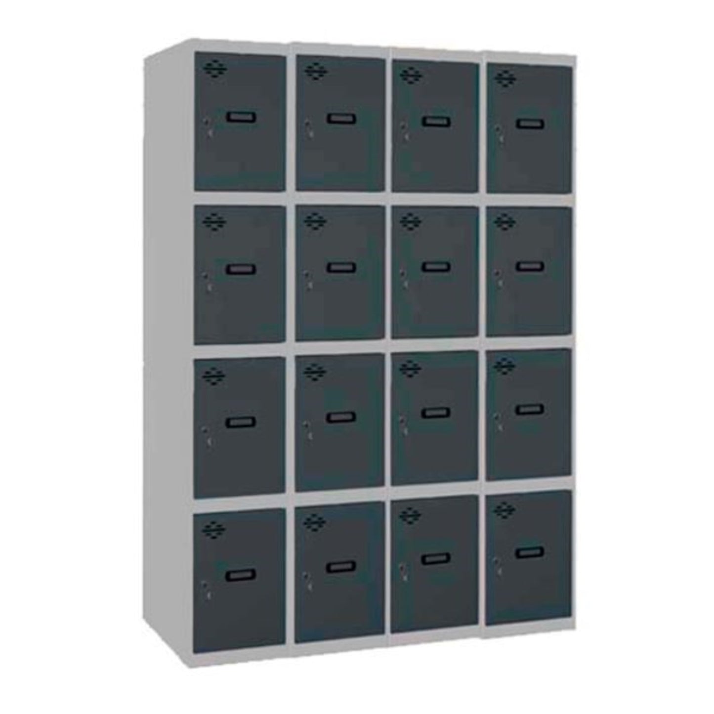 Vestiaire industriel 16 cases / 4 colonnes  VESTIAIRE, Vestiaire industriel 4 cases monobloc SIMON RACK RANGESTOCK