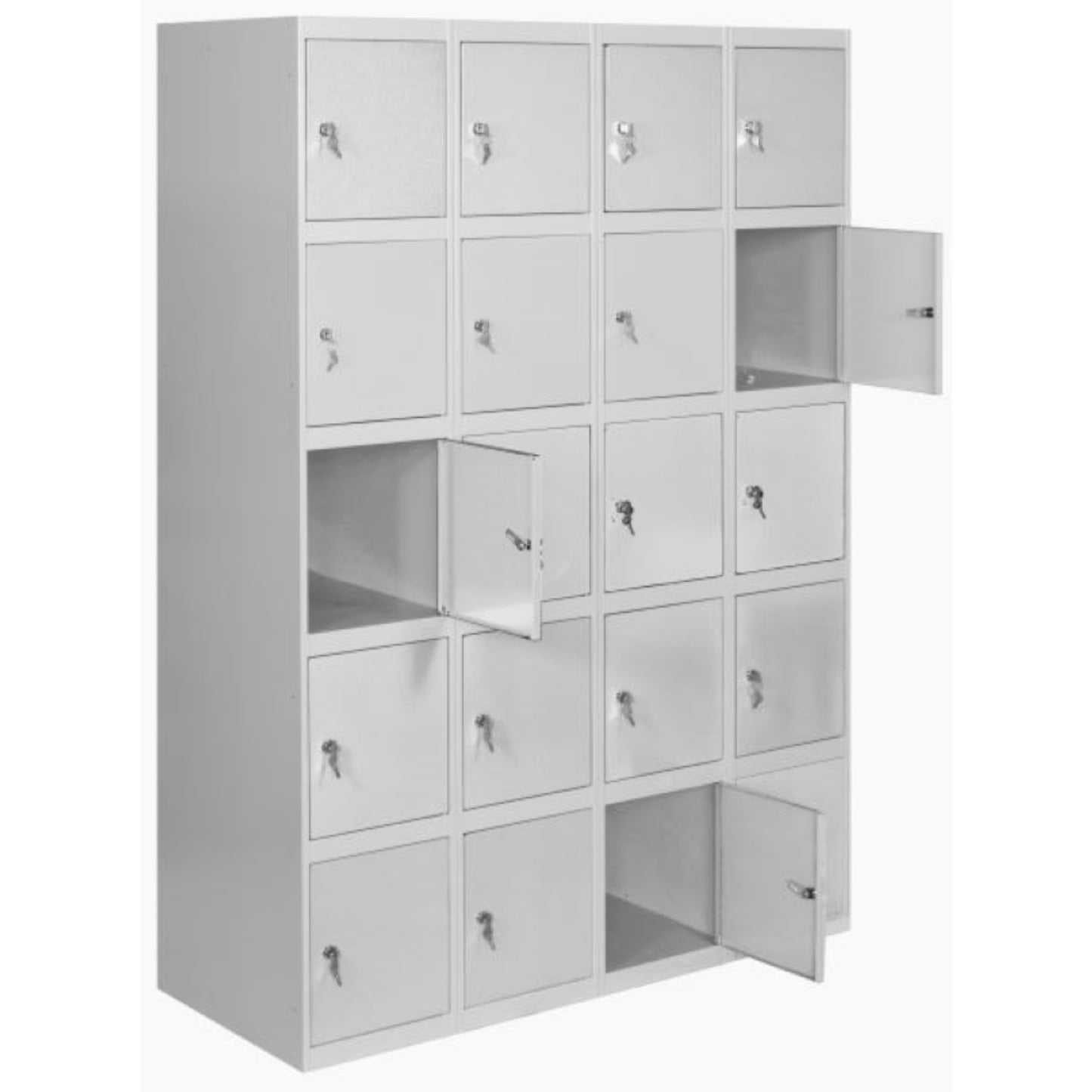 Vestiaire industriel 20 cases / 4 colonnes  VESTIAIRE, Vestiaire industriel 5 cases monobloc SIMON RACK RANGESTOCK