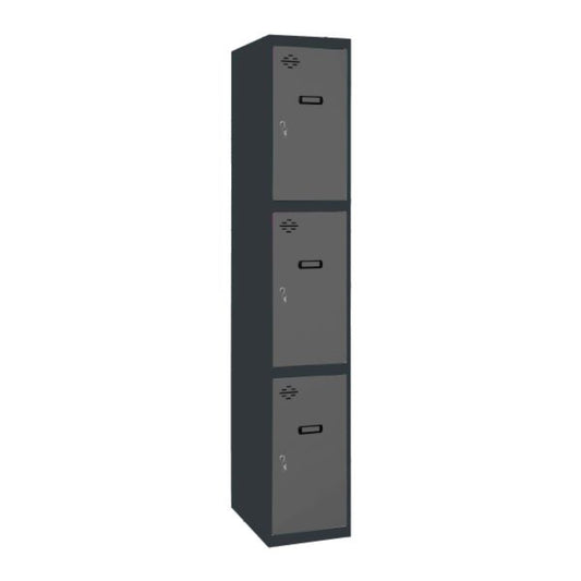  SIMON RACK  Vestiaire industriel 3 cases / 1 colonne en kit initial  VESTIAIRE, Vestiaire industriel 3 cases en kit RANGESTOCK