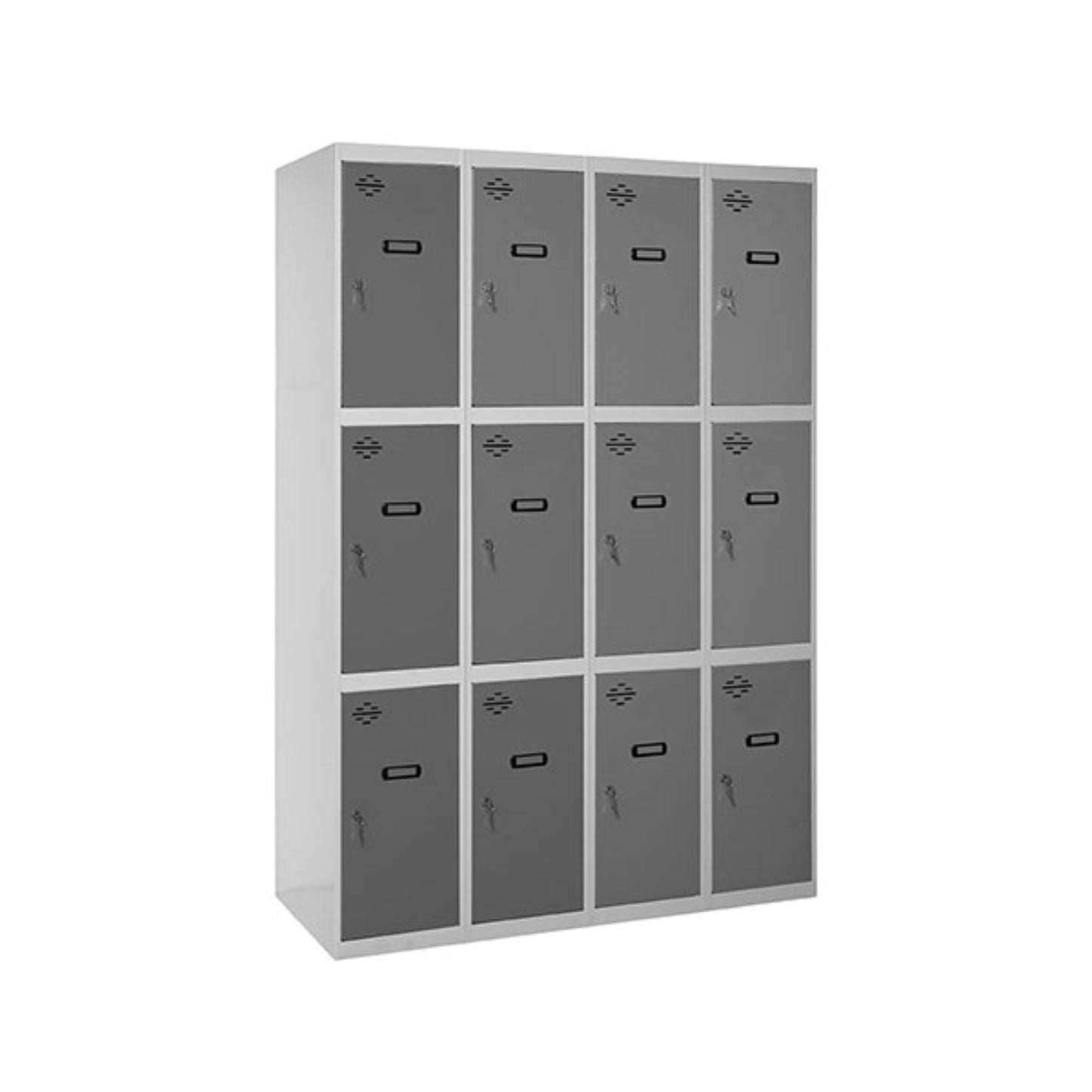 Vestiaire industriel 12 cases / 4 colonnes  VESTIAIRE, Vestiaire industriel 3 cases monobloc SIMON RACK RANGESTOCK