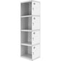  SIMON RACK  Vestiaire industriel 4 cases / 1 colonne module suivant en kit  VESTIAIRE, Vestiaire industriel 4 cases en kit RANGESTOCK