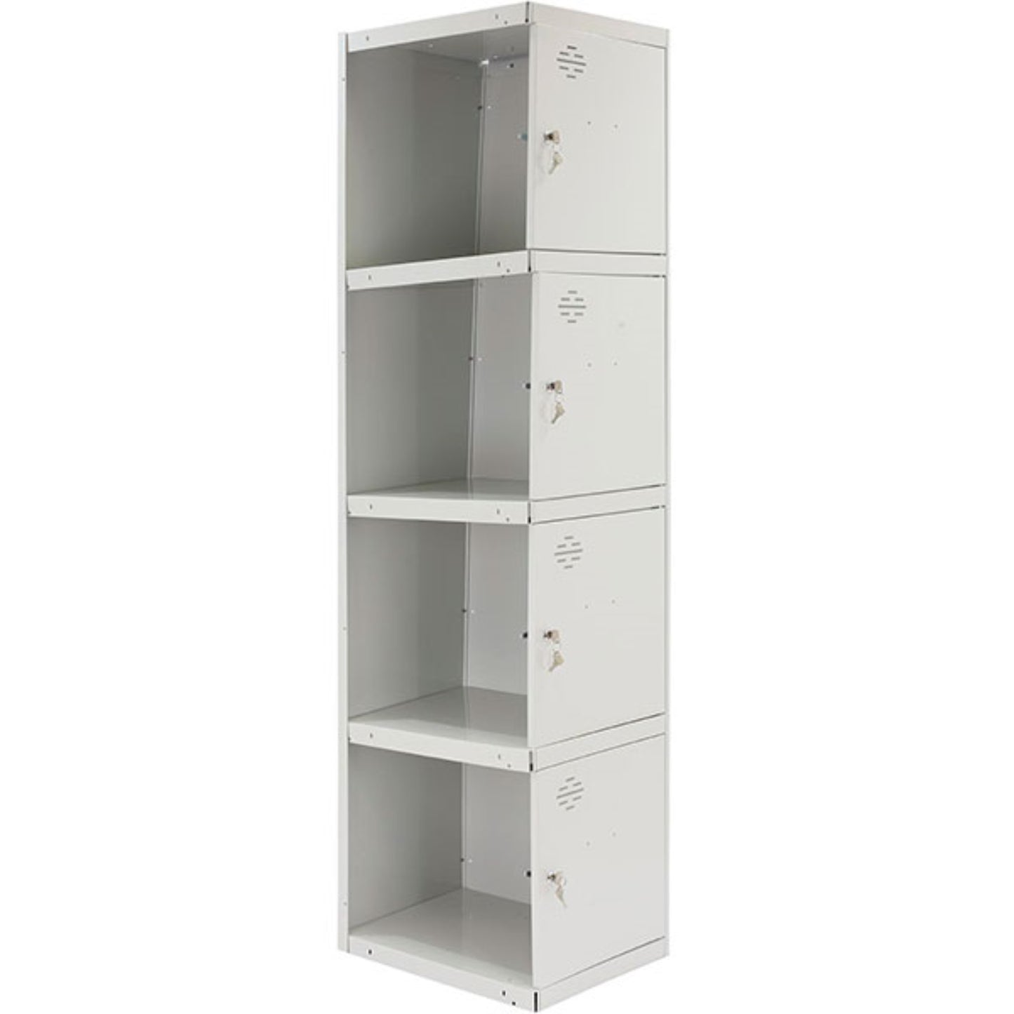  SIMON RACK  Vestiaire industriel 4 cases / 1 colonne module suivant en kit  VESTIAIRE, Vestiaire industriel 4 cases en kit RANGESTOCK