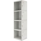  SIMON RACK  Vestiaire industriel 4 cases / 1 colonne module suivant en kit  VESTIAIRE, Vestiaire industriel 4 cases en kit RANGESTOCK