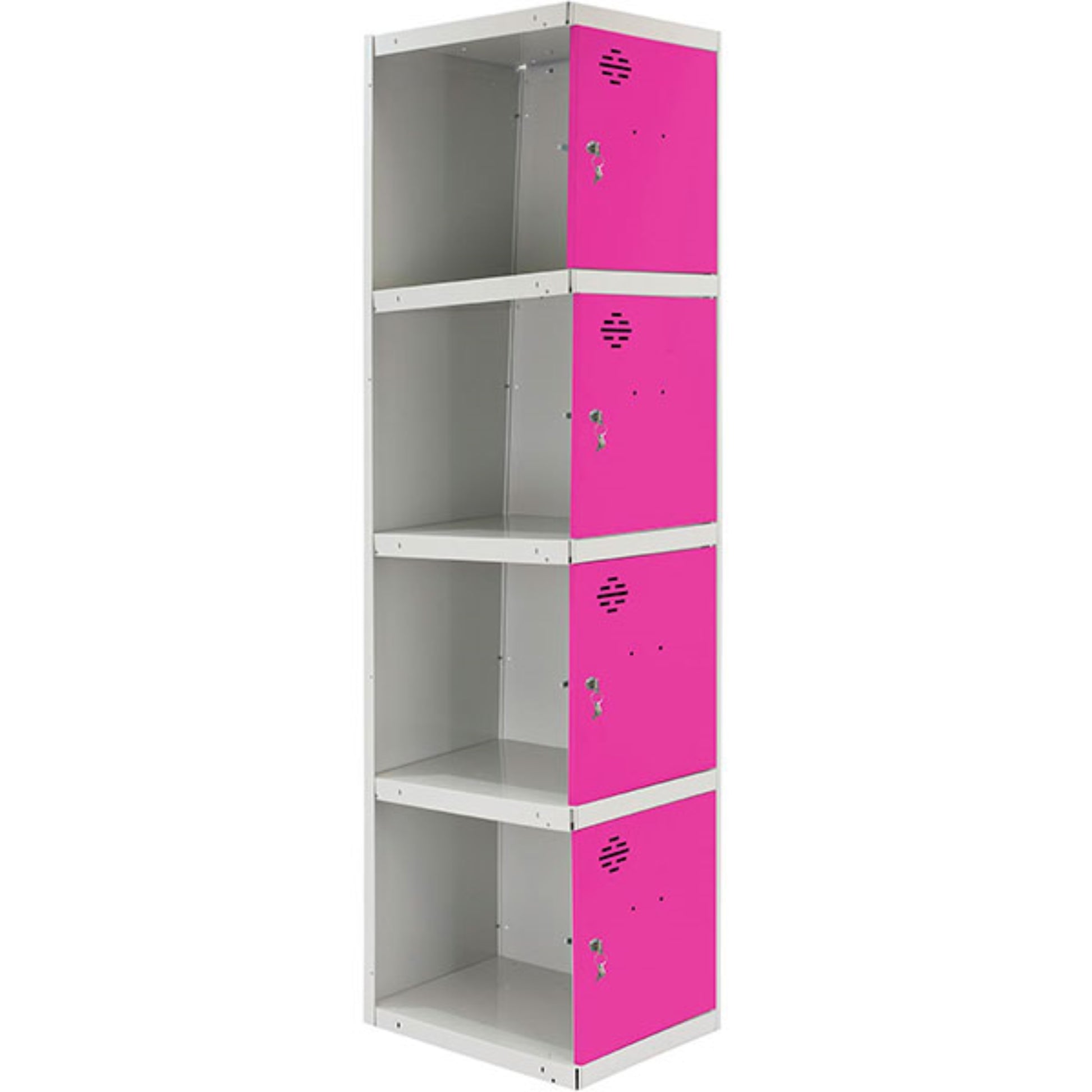  SIMON RACK  Vestiaire industriel 4 cases / 1 colonne module suivant en kit  VESTIAIRE, Vestiaire industriel 4 cases en kit RANGESTOCK