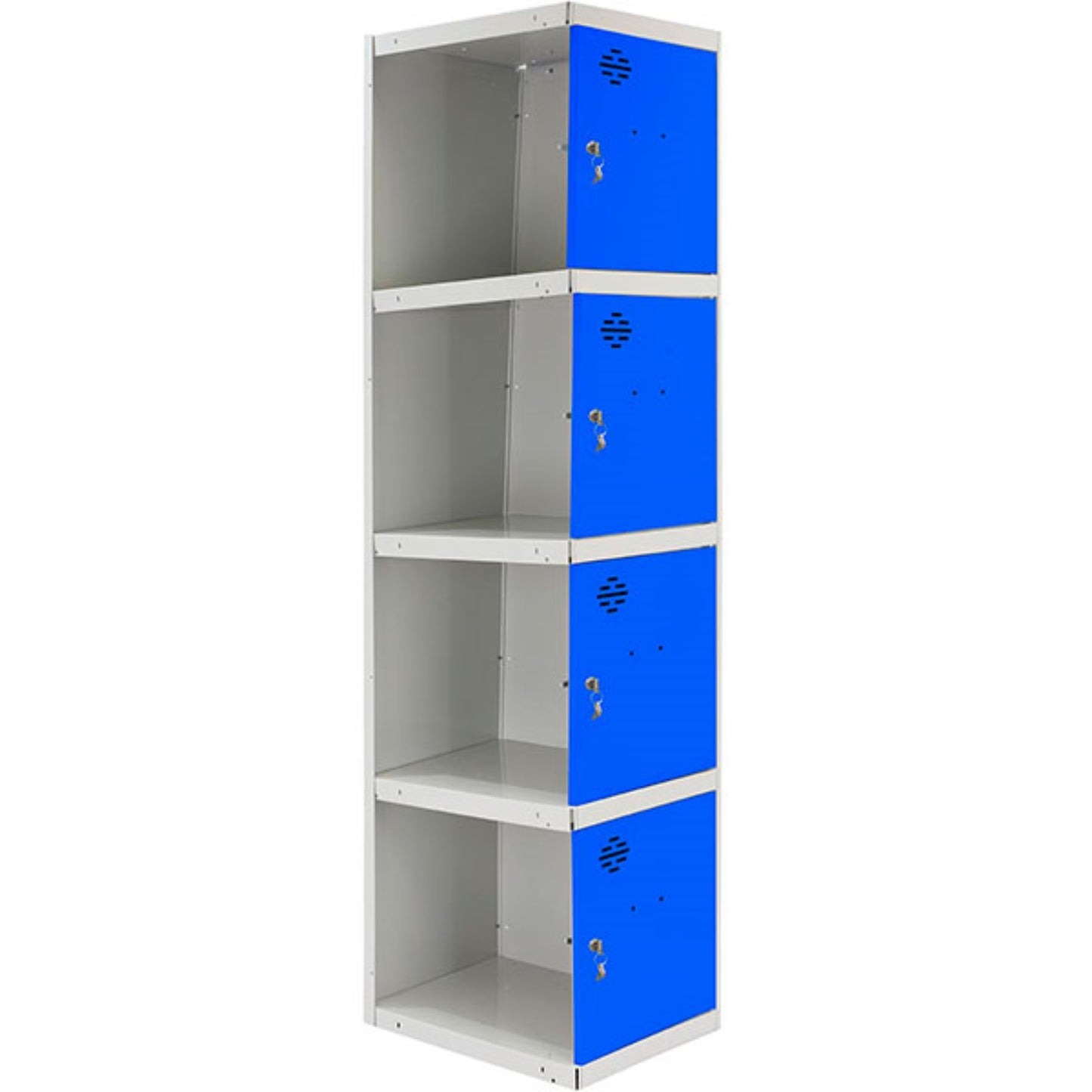  SIMON RACK  Vestiaire industriel 4 cases / 1 colonne module suivant en kit  VESTIAIRE, Vestiaire industriel 4 cases en kit RANGESTOCK