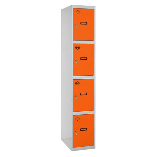  SIMON RACK  Vestiaire industriel 4 cases / 1 colonne  VESTIAIRE, Vestiaire industriel 4 cases monobloc RANGESTOCK