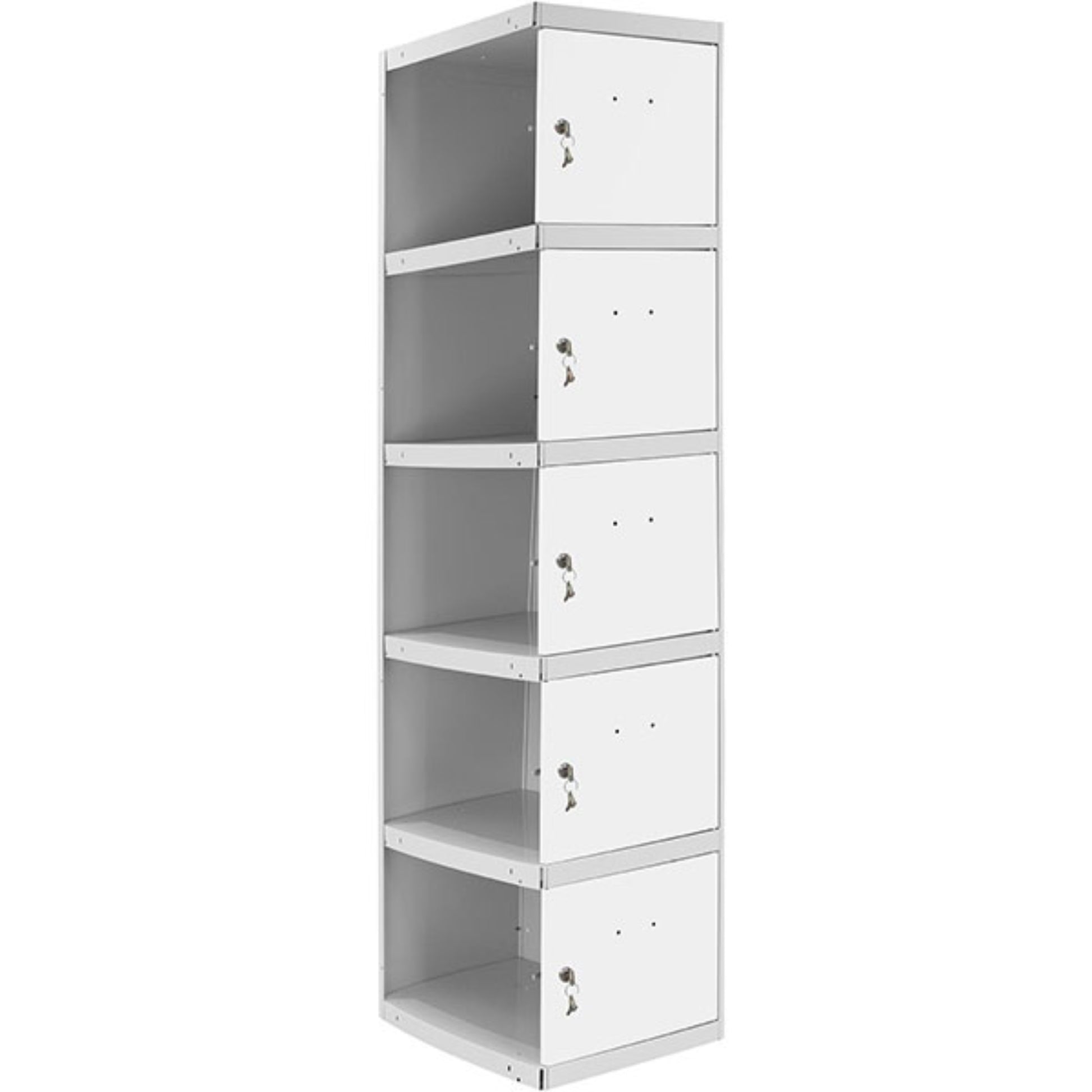  SIMON RACK  Vestiaire industriel 5 cases / 1 colonne module suivant en kit  VESTIAIRE, Vestiaire industriel 5 cases en kit RANGESTOCK